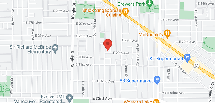 map of 4547 PERRY STREET